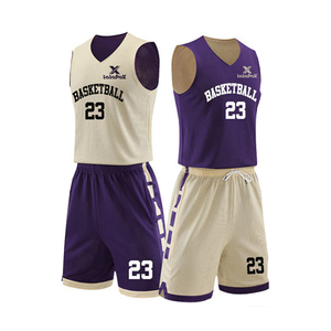 Maillot de basketball réversible à faible MOQ en polyester respirant et à séchage rapide, service OEM, couleurs et tailles personnalisées - Product Image 1