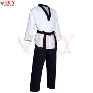 Combinaisons de Taekwondo Unisexe de Qualité Supérieure, Respirantes, Nouveau Design, Couleurs Noir et Blanc, Produit le Plus Vendu - Product Image 2