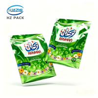 Sachet de lessive en poudre personnalisé imprimé, 500g, 1Kg, 3KG, à soufflet latéral, scellé à chaud, haute qualité, résistant à l'humidité