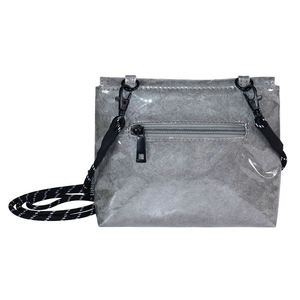 Bolso Bandolera Transparente de Tyvek Impermeable, Estilo Vintage, para Mujer, con Cierre de Cremallera, para Salidas Diarias y Compras, SENDA - Product Image 4