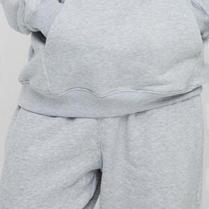 Pantalon de survêtement gris en coton pour homme, taille élastique, coupe décontractée, respirant, poids moyen, logo sur la jambe droite - Product Image 5