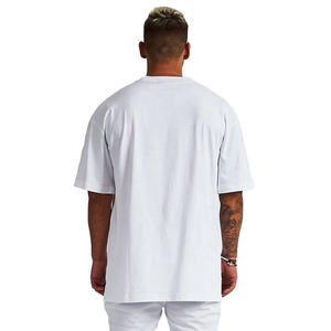 T-shirts pour hommes grande taille, t-shirts en coton épais surdimensionnés, t-shirts vintage, t-shirts décontractés à manches courtes pour hommes - Product Image 3