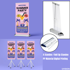 ป้ายโฆษณาดิจิตอลพิมพ์บนแผ่นพีพี พร้อมขาตั้งแบบ X / ขาตั้งแบบม้วนเก็บได้ ป้ายโฆษณาแบบพกพา - Product Image 6