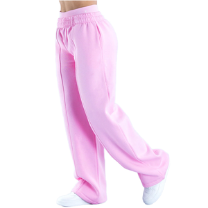 Pantalon de jogging d'hiver pour femme en molleton doux et confortable, coupe large, style streetwear décontracté, idéal pour le printemps - Product Image 2