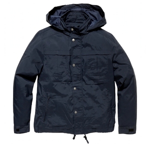 Veste parka coupe-vent à capuche en toile épaisse imperméable de haute qualité pour homme, logo personnalisé, vêtements de travail utilitaires, anorak - Product Image 1