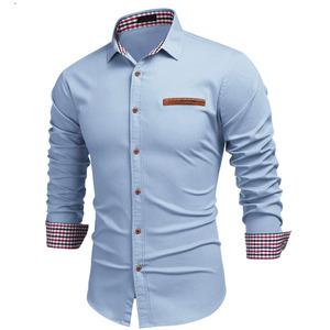 เสื้อเชิ้ตทรงคลาสสิกแบบติดกระดุม แขนยาว สำหรับผู้ชาย เหมาะสำหรับธุรกิจและการสวมใส่ในโอกาสที่เป็นทางการ - Product Image 3