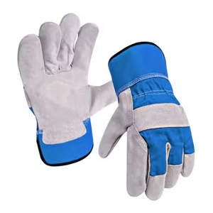 Guantes de Seguridad de Cuero Vacuno Reforzado, para Trabajo Industrial, Jardinería, Protección de Manos Suave y Cómoda, Transpirables, con Certificación CE - Product Image 2