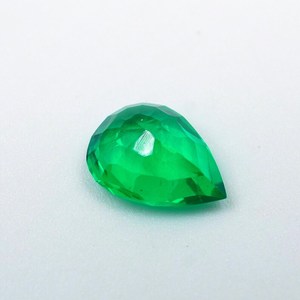 Piedra preciosa de esmeralda natural con corte de pera, 0,45 quilates, verde, 7x5x3 mm - Product Image 2