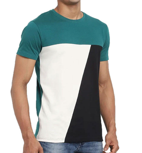 Nouveauté T-shirt décontracté pour homme 100% coton Logo personnalisé sur le devant Tissu en molleton tricoté uni Séchage rapide et respirant - Product Image 6