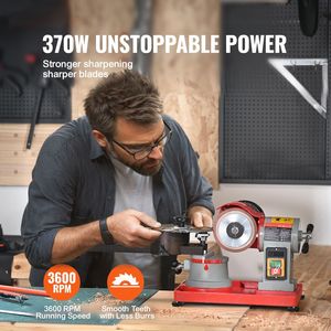 Affûteuse de lames de scie circulaire rotative 370W 3600 tr/min, machine à affûter les lames de scie à 6 centres, affûteuse électrique - Product Image 2