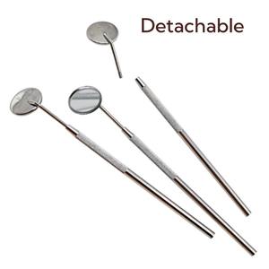 Mango de Espejo Dental de Acero Inoxidable, Mango para Espejo Bucal, Herramientas de Laboratorio para Dentistas - Product Image 1