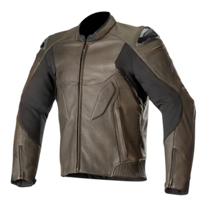 Chaqueta de Motociclista de Cuero Genuino con Logotipo Personalizado para Hombre, Chaqueta Protectora para Motociclistas con Armadura CE - Product Image 1