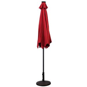 Parasol de patio solaire à LED de 9 pieds avec manivelle, mobilier d'extérieur durable à énergie solaire - Product Image 6