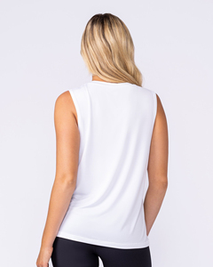 Débardeur décontracté pour femme, violet, avec rubans, 100% coton - Product Image 3