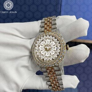 Reloj Mecánico de Lujo para Hombre Charm, de Acero Inoxidable, 40 mm, Esfera Cuadrada, Cristal, Cronógrafo, Botón de Presión, Cierre Oculto, Moda 10 - Product Image 5