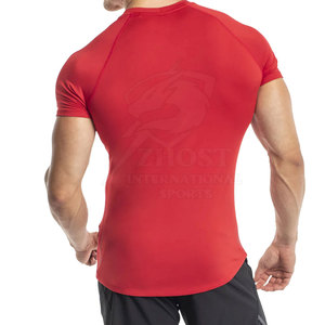 Quick Dry Sportswear <b>Men</b> Gym T Shirts Featuring Four Way <b>Stretch</b> Material With Lightweight Feel For Indoor And Outdoor Fitness - Product Image 3