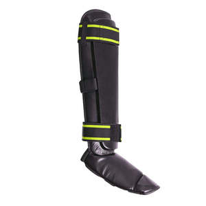 Protections de tibia en cuir véritable pour Muay Thai MMA Kick Boxing avec design personnalisé, élasticité réglable et protection respirante - Product Image 6