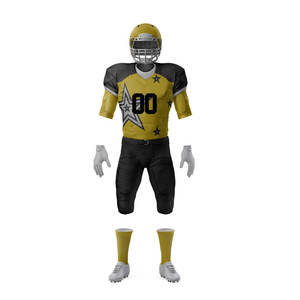 Uniformes de Fútbol Americano Deportivos de Competición, Conjuntos de Uniformes de Fútbol con Tela Resistente, Manga Corta, Estampado Digital - Product Image 2
