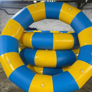 Parque Acuático Inflable con Obstáculos, Lona de PVC Impermeable, Barrera de Anillos, Bomba de Aire Eléctrica para Piscinas Comerciales y Resorts - Product Image 4