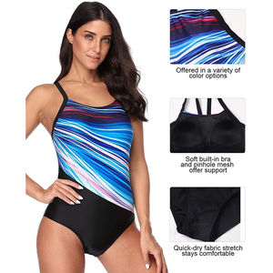 Traje de Baño Deportivo Personalizado, Ecológico, de Secado Rápido, en Spandex/Poliéster, para Competencia, Entrenamiento y Playa, Venta al Por Mayor - Product Image 3