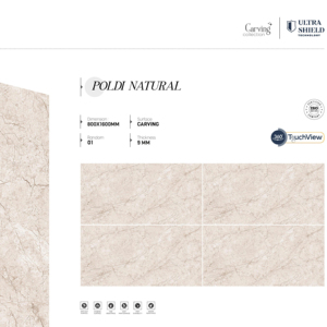Carreaux de porcelaine sculptés de luxe modernes 800x1600 1200x1800 750x1500mm, grandes dimensions pour intérieur, extérieur et façade - Product Image 1