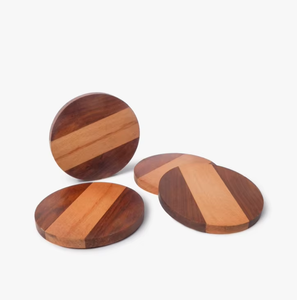 REHMAN CRAFT Handmade Natural Wood & Epoxy Resin <b>Round</b> Coaster Set for Office Home Kitchen Dining <b>Table</b>-Tea/<b>Coffee</b> Mugs & Beer - Product Image 4