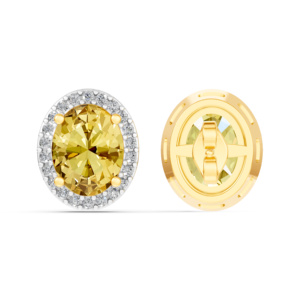 Boucles d'oreilles personnalisées en or massif 14K 9K 10K 18K avec diamant de laboratoire 4 carats, certifiées IGI, bijoux fins éthiques, MOQ 3 pièces 10 pièces RJC OEM ODM EA502226 - Product Image 1