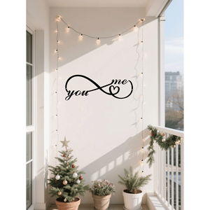 CIFbuy Insegna Gotica Personalizzata in Ferro Battuto, Decorazione Murale Romantica Scura per Coppie, Arredamento Casa, Realizzata in Alluminio Resistente, Ideale per Hotel - Product Image 1