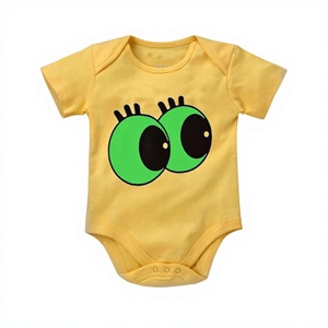 Vente en gros OEM tricoté unisexe Vêtements pour bébés nouveau-né body imprimé fleuri en coton biologique de haute qualité à manches courtes pour enfants - Product Image 5
