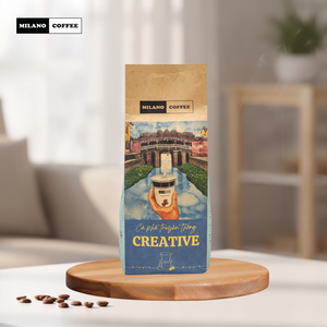 Kraft Pouch Dark <b>Roast</b> Excelsa Ground Coffee 250g With Butter Salt For Traditional Phin - Product Image 5
