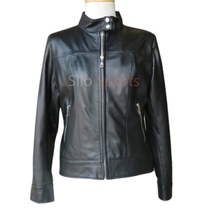 Chaqueta Acolchada de Piel de Oveja Negra Original Hecha a Mano para Mujer, Forro de Algodón Transpirable, MOQ Bajo, 100% Alta Calidad - Product Image 1