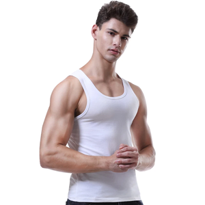 Débardeur de sport en coton pour homme Arctic Velvet – Respirant, coupe ajustée, sans manches, idéal pour l'été et le fitness, blanc, anti-transpiration - Product Image 5