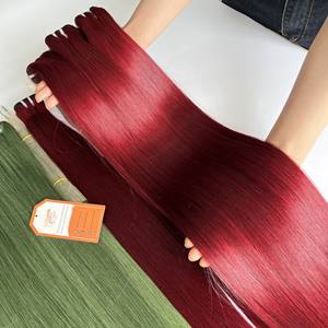 Venta al por mayor 30 pulgadas de alta calidad crudo sin procesar vietnamita virgen Remy cutícula alineada sedoso recto máquina doble trama suave - Product Image 1