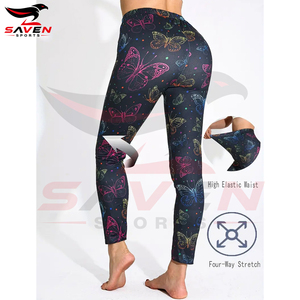 Slim Fit <b>Compression</b> Sports <b>Leggings</b> Custom Logo Plus Size Eco-Friendly Recycled Fabric <b>Women</b> <b>Compression</b> <b>Leggings</b> - Product Image 3
