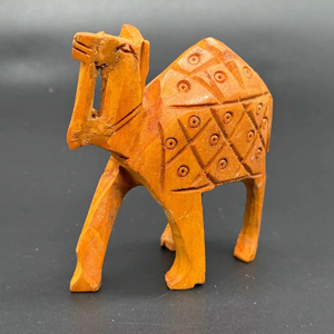 Wooden Camel <b>Table</b> Accent Centerpiece For Elegant Interior Decoration And Artistic Home Styling Purpose - Product Image 1