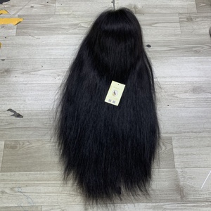 Cabello Humano Vietnamita de Alta Calidad con Nudos Pequeños, Cierre de Encaje sin Pegamento, Negro Natural, Cierre HD Suizo 5x5, Peluca de Cabello Vietnamita Virgen - Product Image 5