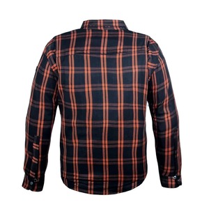 Chemise en flanelle unisexe 2026 Moto 100% coton, intérieur thermique, coutures renforcées, finition brossée, col montant, respirante, marque privée - Product Image 6