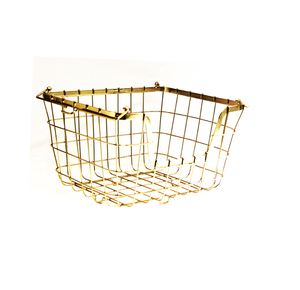 Luxury Iron Wire Storage <b>Basket</b> for Modern Home Fruit <b>Bread</b> Countertop Dining and Utility Organization - Product Image 3
