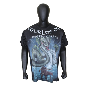 Camiseta Sublimada Personalizada con Estampado Completo, Ropa Deportiva, Fabricante de Marca Privada OEM, Corte Regular, Cuello Redondo - Product Image 1