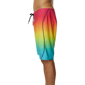 Shorts de bain dégradés personnalisés OEM pour hommes, séchage rapide, avec cordon de serrage, vêtements de plage décontractés avec poches, taille mi-haute - Product Image 2