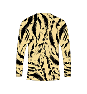 เสื้อกีฬาแขนยาวลายเสือสีทอง เสื้อยืดออกกำลังกายระบายอากาศได้ดี - Product Image 2