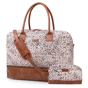Borsa da Viaggio in Tela con Scomparto per Scarpe e Beauty Case, Essenziale per il Weekend e Viaggi Brevi - Product Image 1