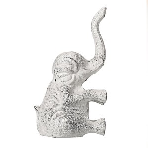 Butée de porte artisanale en bois de manguier avec sculpture d'éléphant - Vente en gros - Product Image 6