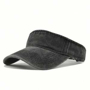 Casquette de baseball vintage à visière ouverte pour queue de cheval, en coton délavé, idéale pour le golf, le tennis et la protection solaire estivale - Product Image 1
