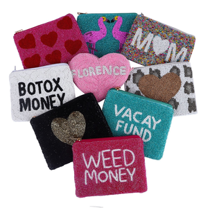 Monedero de Cuentas Hecho a Mano con Cierre de Cremallera, Diseño de Moda en Color Personalizado para Adolescentes - Bolsa de Cuentas al por Mayor por MD HANDICRAFTS - Product Image 1