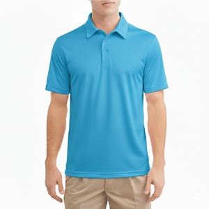 Polo léger pour homme en coton respirant, coupe ajustée, décontracté, tendance estivale - Product Image 5