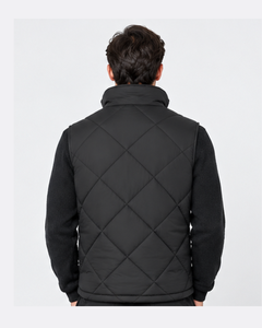 Gilet matelassé léger noir pour homme, coupe-vent, avec fermeture éclair, sans manches, rembourré de duvet, pour l'extérieur, vente en gros personnalisée - Product Image 4