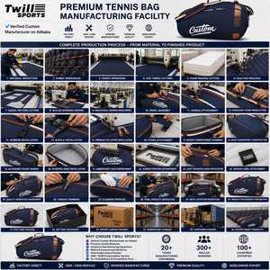 Custom Navy Canvas <b>Duffel</b> <b>Bag</b> with Zipper Closure Sport Travel Gym Durable Lightweight Waterproof Portable Large Capacity - Product Image 6