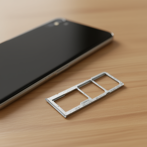 Bandeja para tarjetas SIM y Micro SD para OPPO A15 Silver - Product Image 2