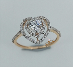 แหวนทองคำแท้ 18K ดีไซน์คลาสสิกสำหรับผู้หญิง สวยสง่าทันสมัย เหมาะสำหรับงานปาร์ตี้ ความงามที่คงทนยาวนาน - Product Image 3